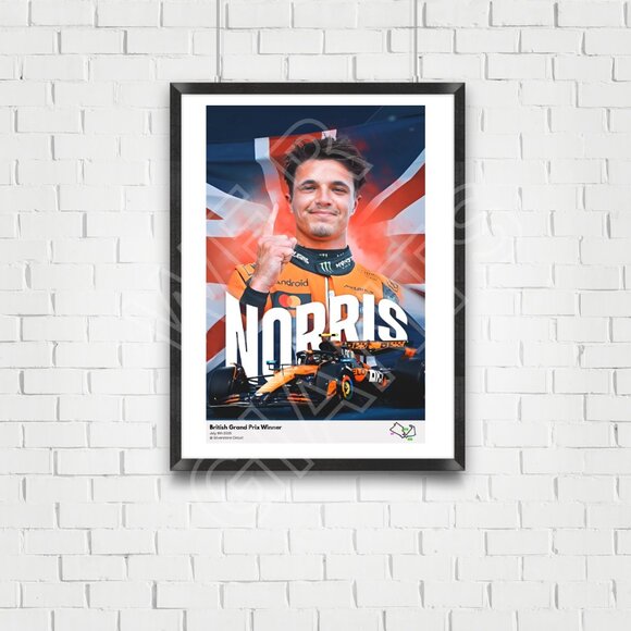 Lando Norris Brand Grand Prix Winner 11x17 Art Print - Picture 1 of 2